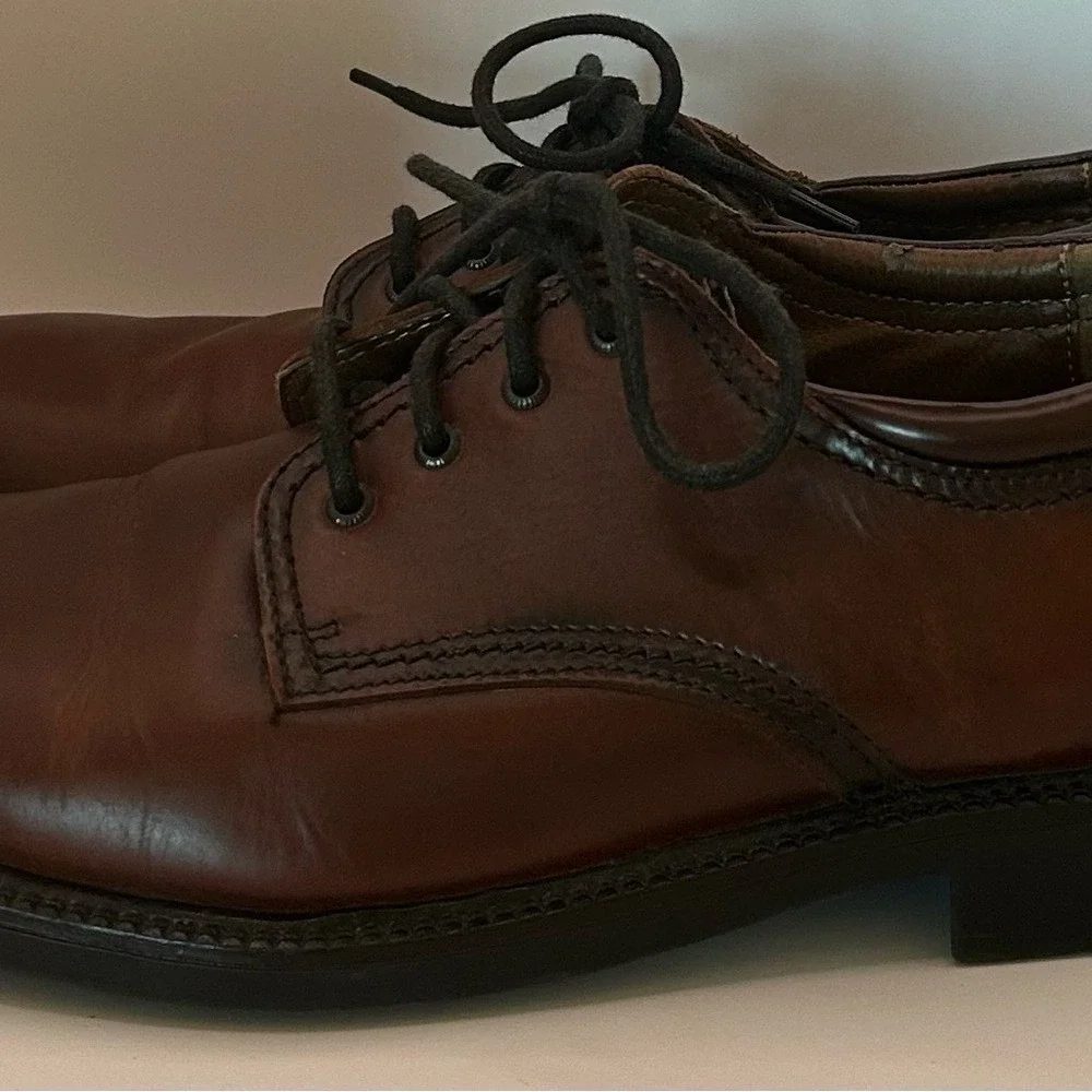 Bass-Chase Men's Brown Leather Shoes - Timeless Style - 10W